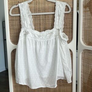 & Other Stories Paris Atelier white summer tank size 10